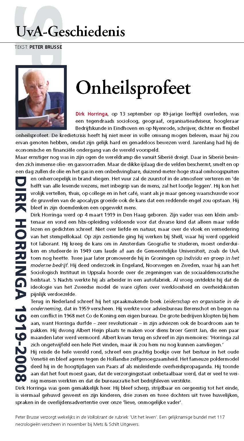 artikel Peter Brusse